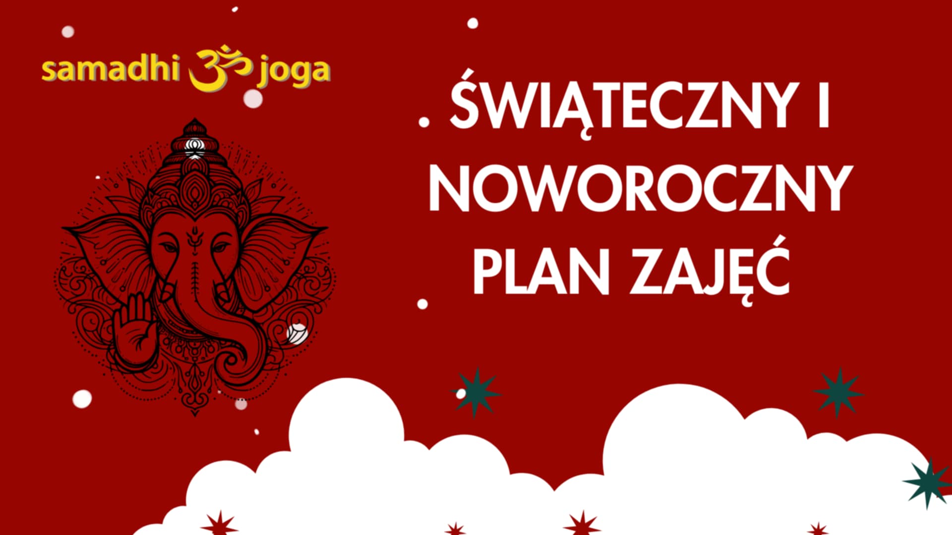 Świąteczny i Noworoczny plan zajęć